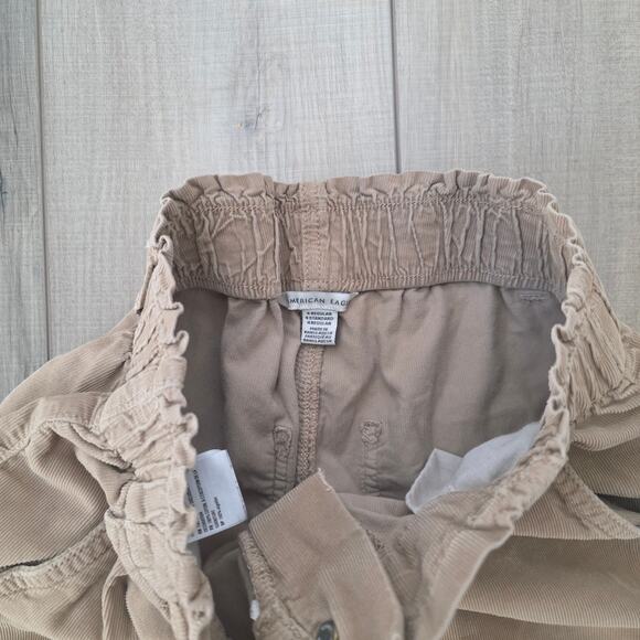 American Eagle Cordurouy Brown High Waist Pants Women Sz 4R - Picture 4 of 8